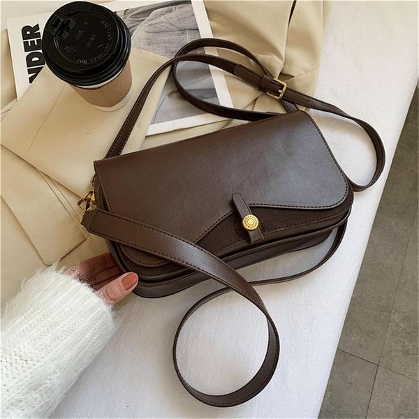 

vintage leather women shoulder bag crossbody bags for 2021 fashion shopper designer travel messenger cross body
