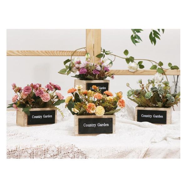 

decorative flowers & wreaths a pot pretty artificial home decor bride wedding decoration fake faux farmhouse style movie camera props