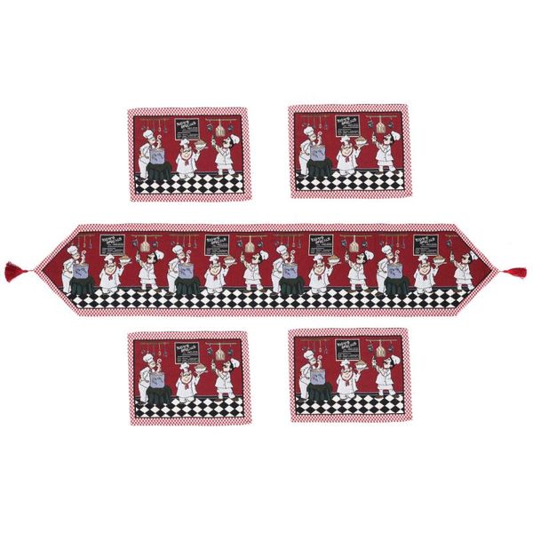 

table cloth 5 pcs decorative tablecloth vintage cover place mat decor