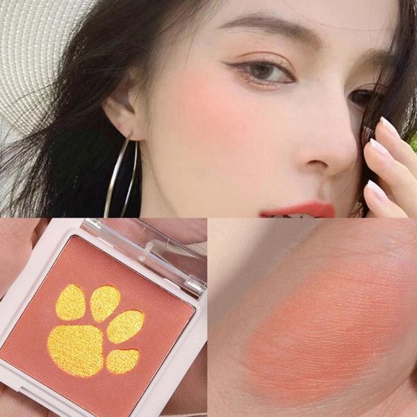 

blush pallete face makeup single blusher contour peach powder long-lasting natural matte make up brighten skin