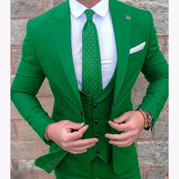 

men's suits & blazers thorndike 2021 green groom tuxedos prom wedding men suit slim fit terno masculino formal for mens(jacket+pants+ve, White;black