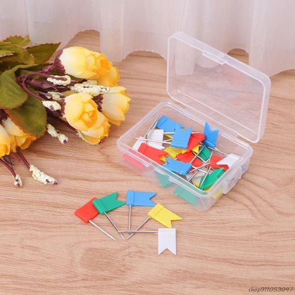 

flag marker shape map pins cork notice board push pin assorted office home f4 21 drop refills, Black;red