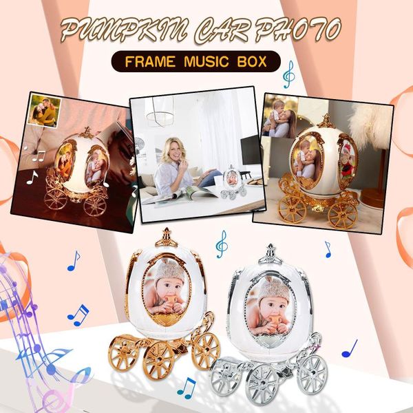 

frames pumpkin-carriage music box frame personalized car po picture father's day gifts#g