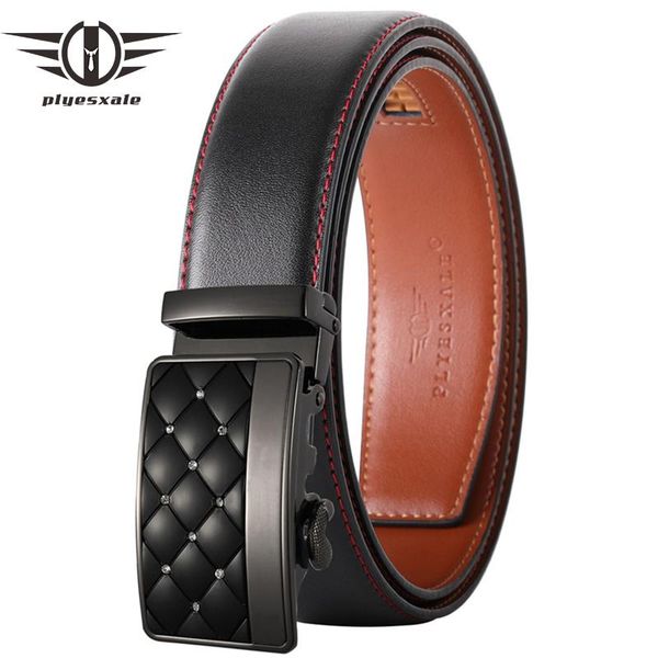 

belts automatic buckle leather for men brand designer men's belt strap black white brown fashion male b564, Black;brown