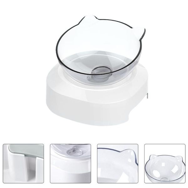 

cat bowls & feeders 1pc neck protection drinking water bowl pet stilt design