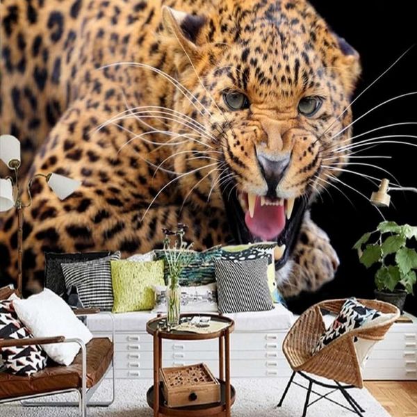 

wallpapers drop custom wall mural retro cheetah wolf black cat polar bear tiger closeup tv backdrop el wallpaper