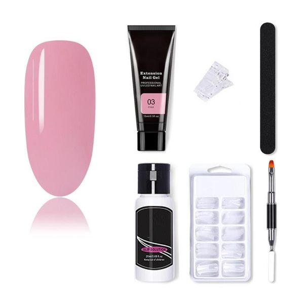 

15ml nail extension gel kit art crystal durable builder for women tools kits