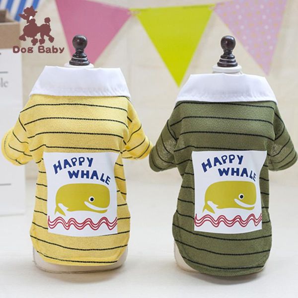 

dog apparel pet clothes spring and summer teddy bear dolphin t-shirt