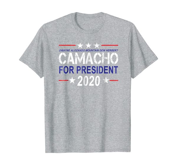 

camacho for president 2020 presidential election parody tee, White;black