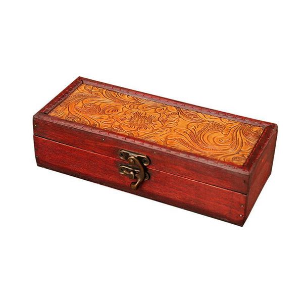 

jewelry pouches, bags vintage wooden box creative storage retro packaging delicate cosmetics container for party home bedroom, Pink;blue