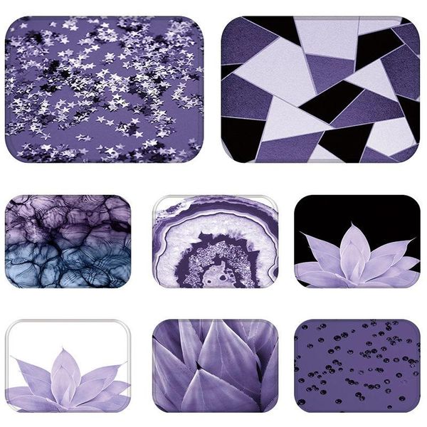 

cushion/decorative pillow purple plant kitchen entrance door mat coral velvet carpet rubber colorful indoor floor mats non-anti-slip rug tat