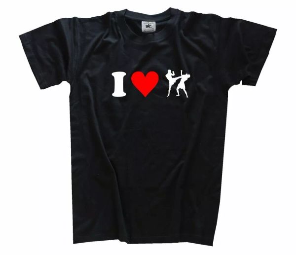 

i love... kick boxes kick boxer t-shirt s-xxxl, White;black