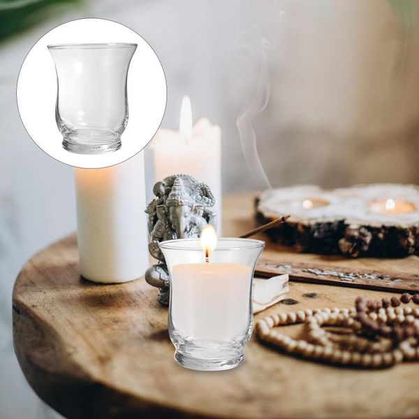 

candle holders 2pcs simple containers diy scented cups empty home glass cup