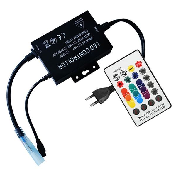 

controllers led rgb light strip controller 220v music with remote control for / 3528 light(eu plug)