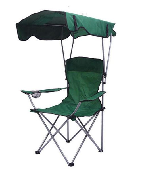 

fishing accessories outdoor portable folding oxford cloth beach rest with canopy umbrella breathable and durable chair