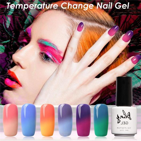 

led belen 3-in-1 thermal color-changing nail gel polish soak off uv base ey669