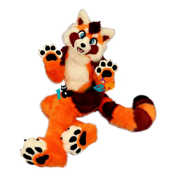 

mascot costumesfox dog mascot handmade costume set party costume ad, Red;yellow