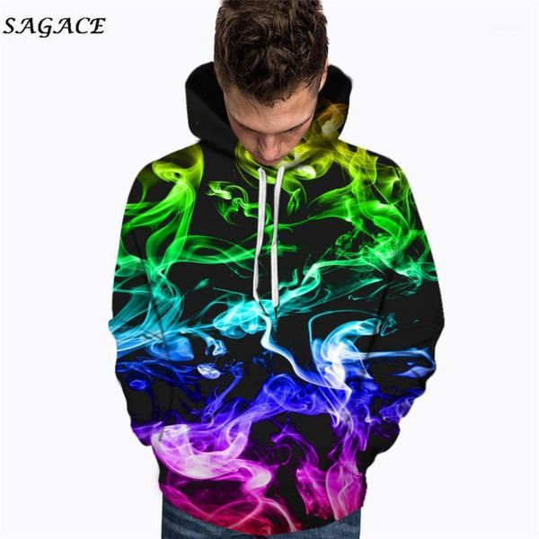 

women's hoodies & sweatshirts sagace men hoodie sweatshirt 3d printed patchwork o-neck winter fashion pullover casual warm spring autum, Black