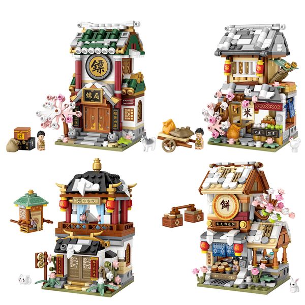 

diy assembled building blocks safety stress relief fun small particles street view city model educational toys dropshipping#38