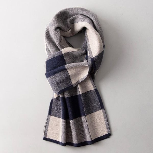 

scarves men winter wool bufanda hombreÂ warm scarf long neck outdoor pashmina business shawls and wraps foulard, Blue;gray