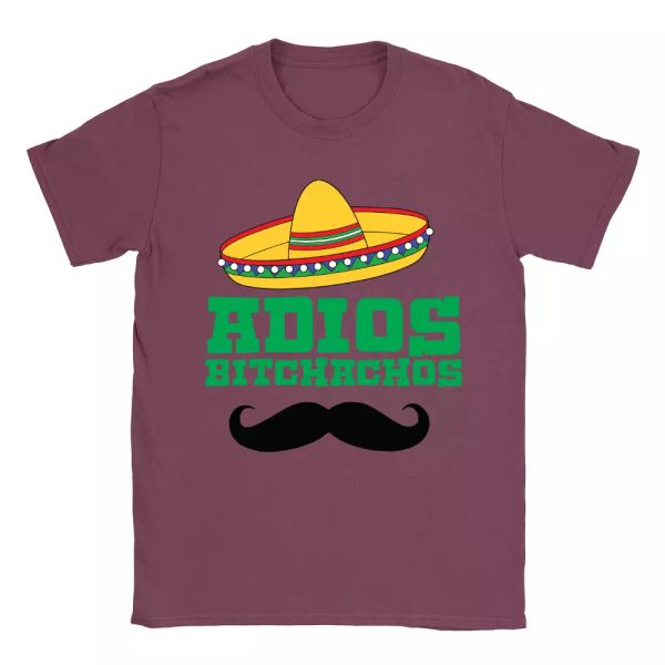 

adios bitchachos mens t-shirt funny quote rude mexican joke gift top, White;black