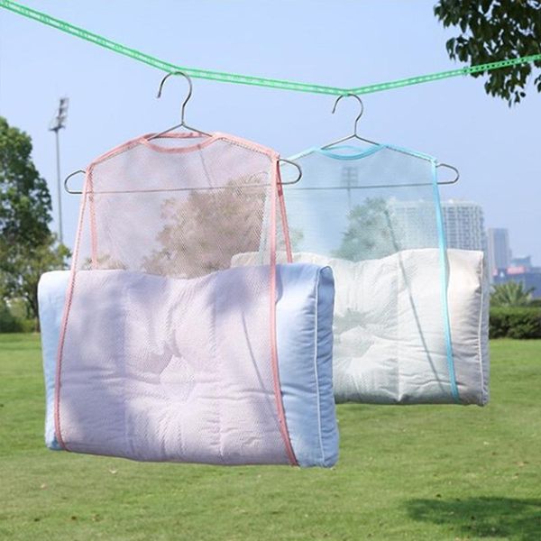 

balcony windproof frame fixed pillow multifunctional toys drying rack racks hanging net home container laundry storage & organization