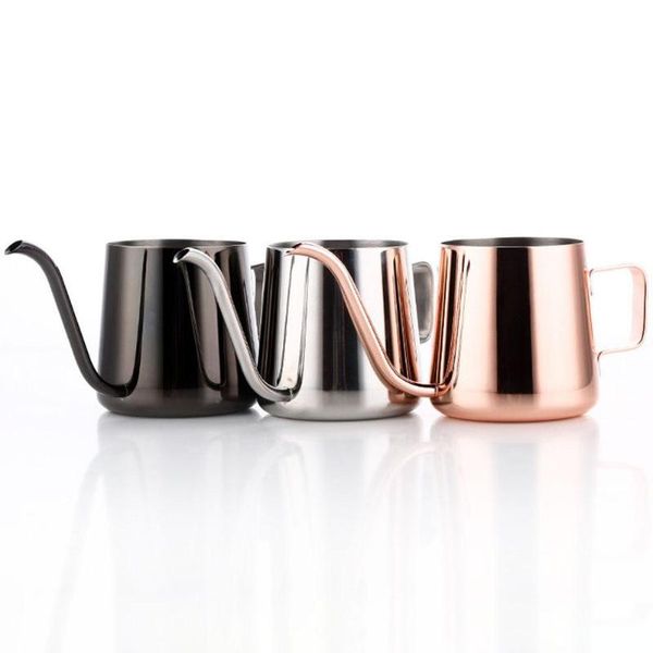 

coffee pots 250/350ml stainless steel tea-pot drip pot long spout kettle kitchen tool 2021