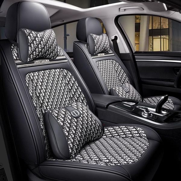 

full coverage pu leather car seat cover flax fiber auto seats covers for kia niro optima sorento soul spectra sportage 2 3 4