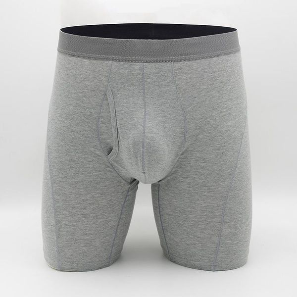 

underpants foreign trade wholesale men's lengthened boxers sports business pure cotton underwear european size, Black;white