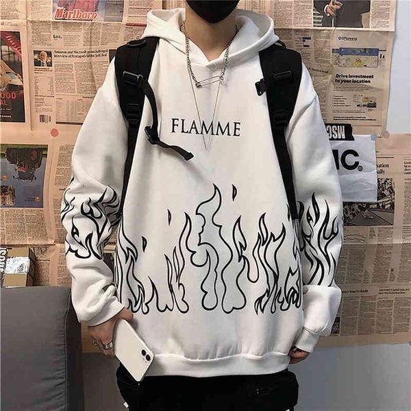 

autumn male casual hoodies sweatshirts men pullover harajuku loose streetwear fashion print solid color, Black