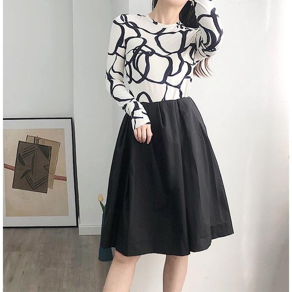

skirts black women elastic high waist skirt 2021 summer bud a-line mini