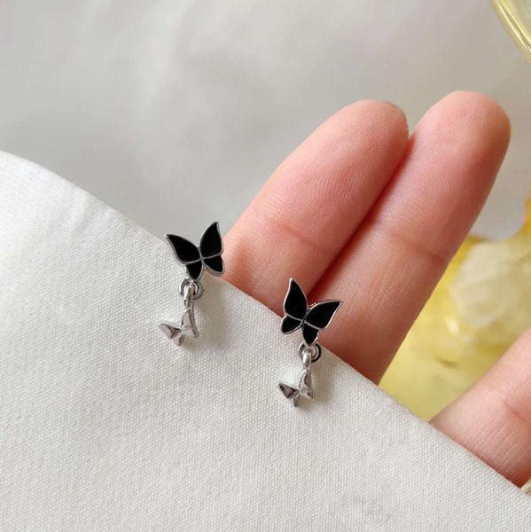 

forest butterfly earrings simple temperament small earrings cool style