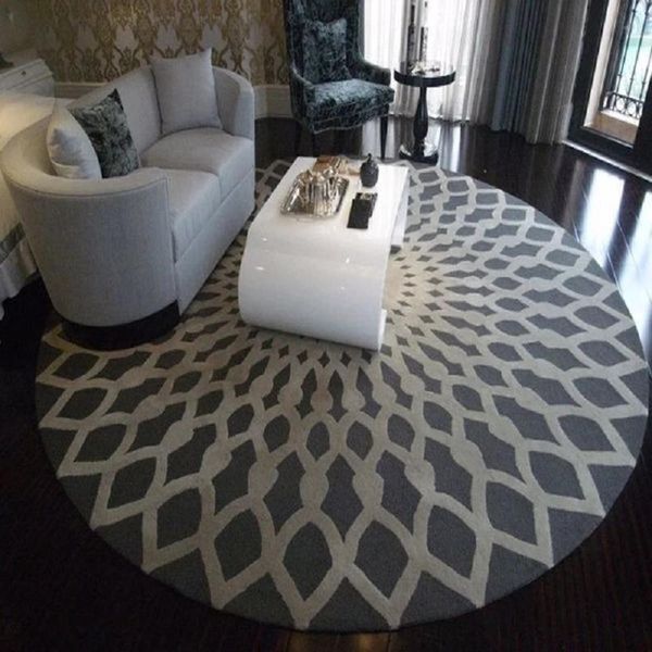 

carpets 2021 round living room carpet polyester print bedroom floor mat children's home decor
