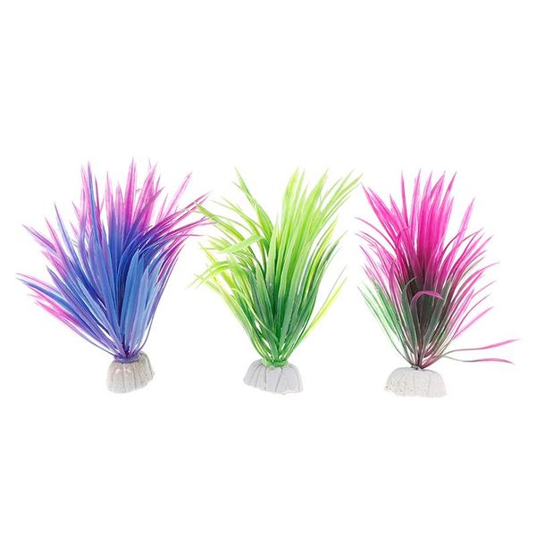 

simulation artificial plants aquarium decor water ornament plant fish tank grass 12cm akvaryum decorations