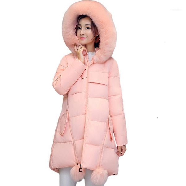 

women's down & parkas plus size 5xl 6xl winter jas women parka capuchon warm fat long mouw overwear coat cm9401, Black