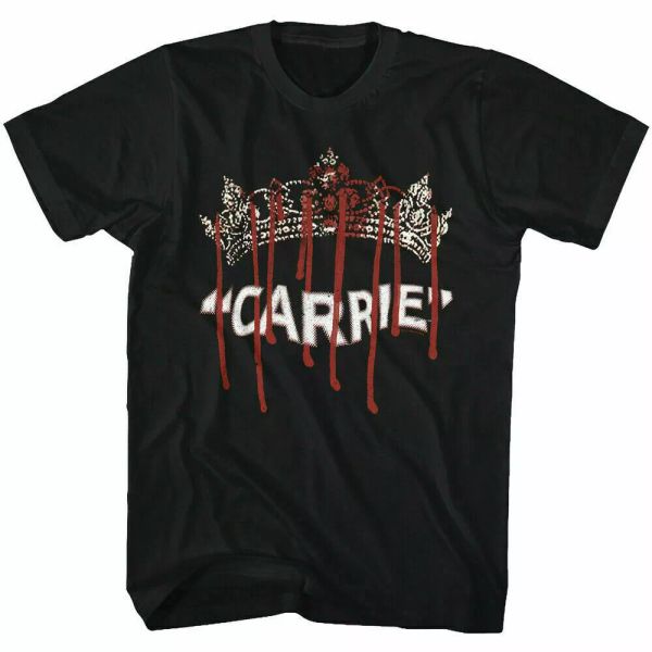 

carrie queen carrie t shirt licensed horror movie retro classic tee new black, White;black