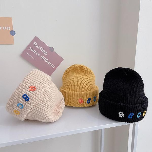 

caps & hats m022 10 month - 4 year baby knitted hat winter beanies children's hoods for girl and boy infant cap, Yellow