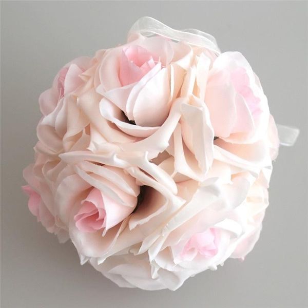 

15x21cm handmade artificial rose flowers kissing hanging ball diy bouquet home wedding party decor dsd666 decorative & wreaths