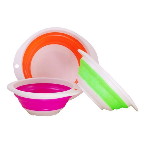 

portable silicone foldable tub outdoor fishing bait tools tackle accessories