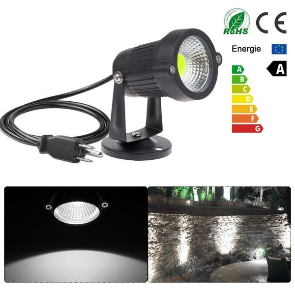 

lawn lamps 5w cob outdoor lighting led garden lamp 110v 220v light for yard with us plug