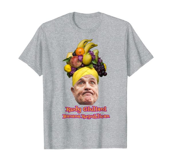 

rudy giuliani banana republican t-shirt, White;black
