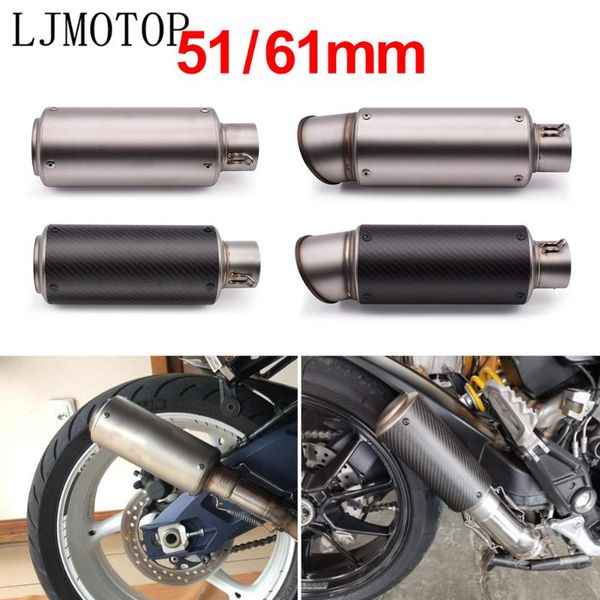 

exhaust pipe 51-60mm universal motorcycle scooter muffler with db killer for c 650 600 sport 400 gt f 700 gs f800 r