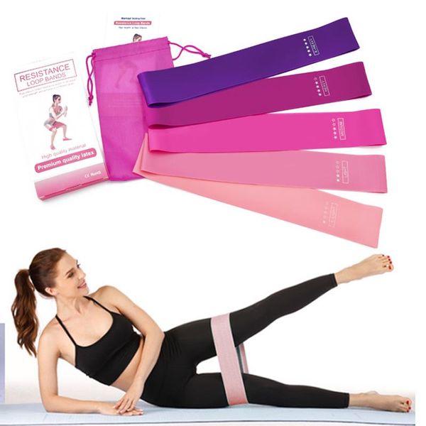 

workout gym equipment yoga resistance rubber bands exercise elastic 0.35mm-0.7mm fitness gum pilates sport rope