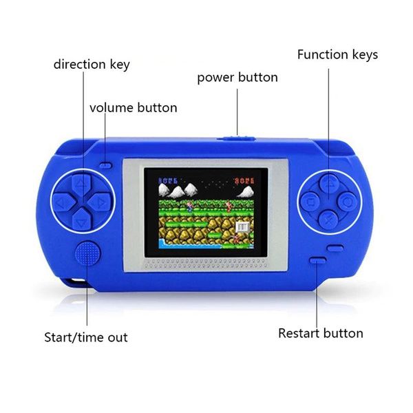 

game controllers & joysticks intelligence 2 inch screen child color display handheld consoles player with 268 different games k5