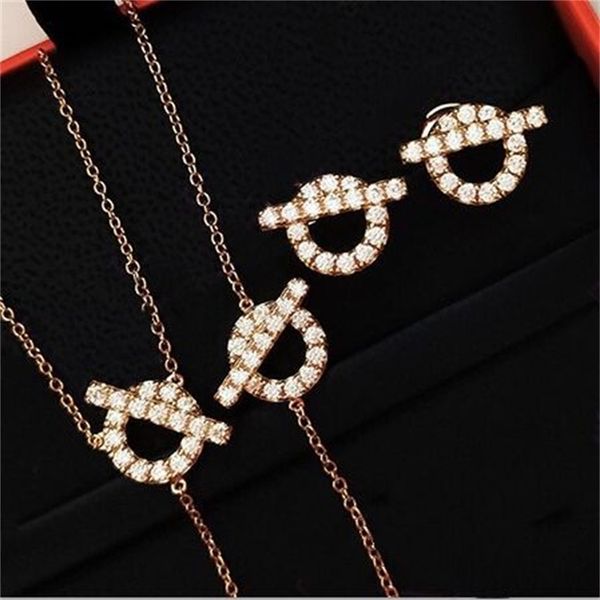 

bangles bracelet h pig nose 925 sterling silver q-shaped diamond ring plated 18k gold full fashion hand jewelry women's generation, Black