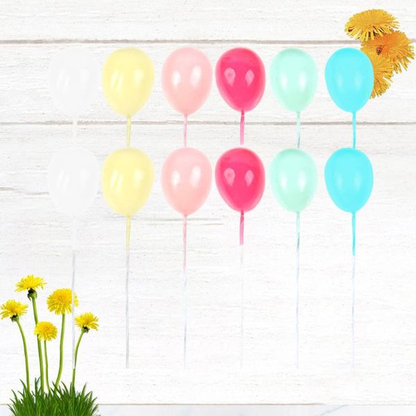 

other festive & party supplies 12pcs balloon shaped cake ers creative colorful pick funny romantic decor lov