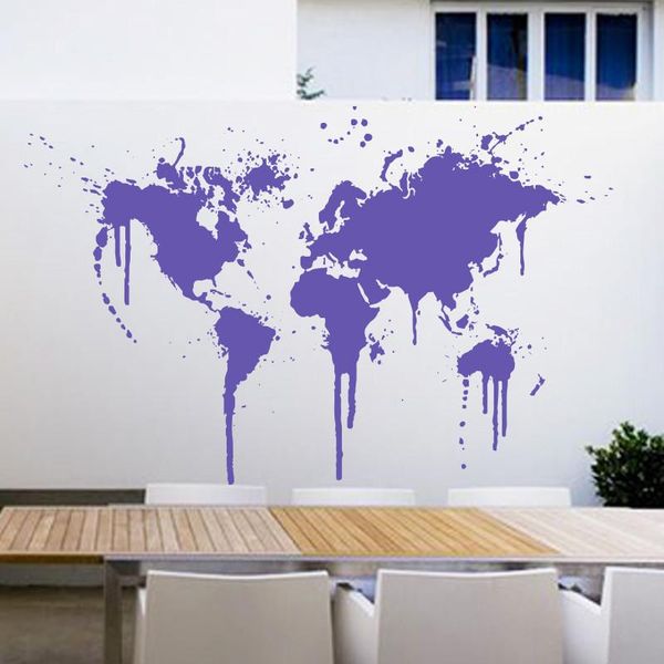 Adesivi murali Art Decor Design Spray Paint Decal XL Adesivo creativo Carte per la casa rimovibili WL25