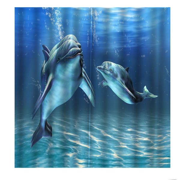 

modern kids room dolphin painting curtain for living bedroom blackout drapes indoor decor &