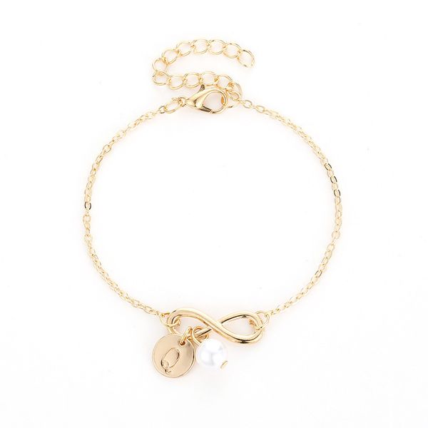 

charm bracelets letter english letters trendy jewelry for friend name gift 26 beach bracelet 660k j0d3, Golden;silver