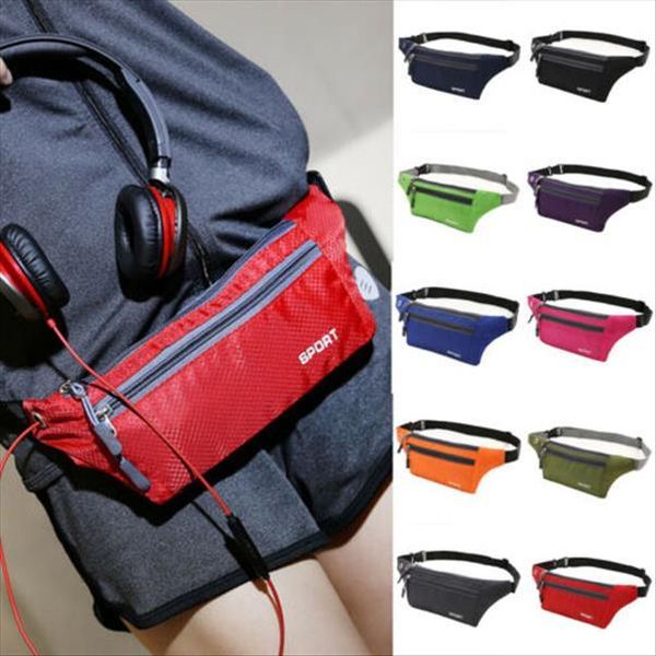 

sports running bum bag fanny pack meb women travel waist bags phone zip belt pouch wallet